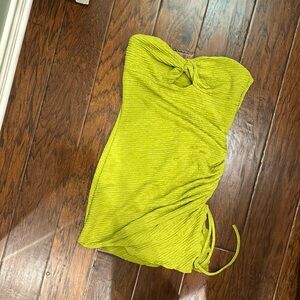 Green mini dress